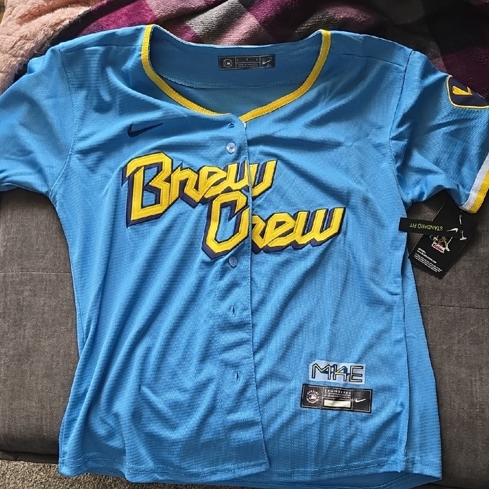 Nike Brew Crew Blue and Yellow Jersey